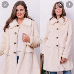 Gal meets Glam Paulina Ivory Coat, Size S